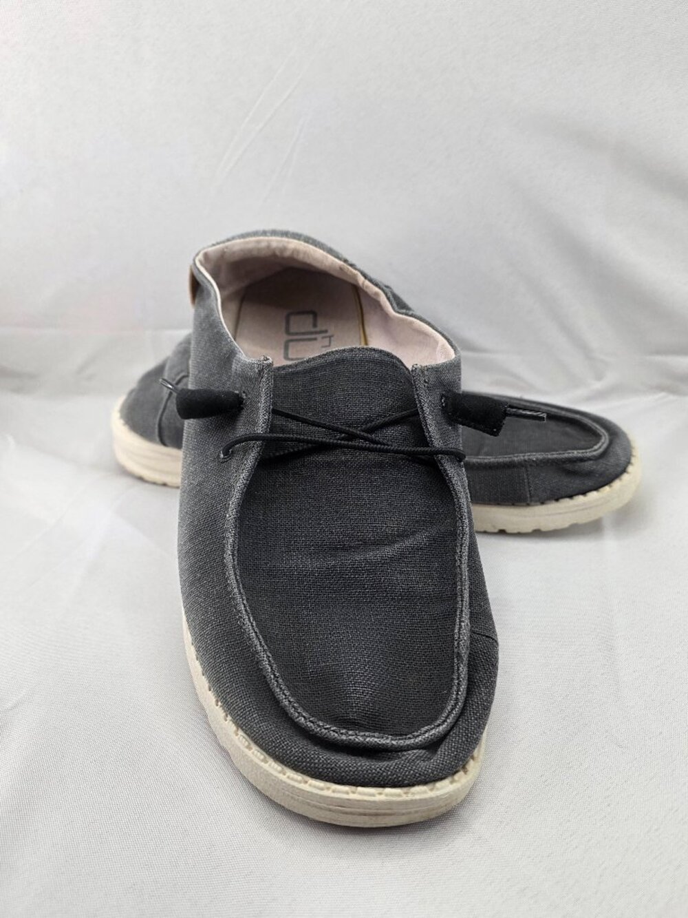 Hey Dude Wendy Chambray Off Black size 9